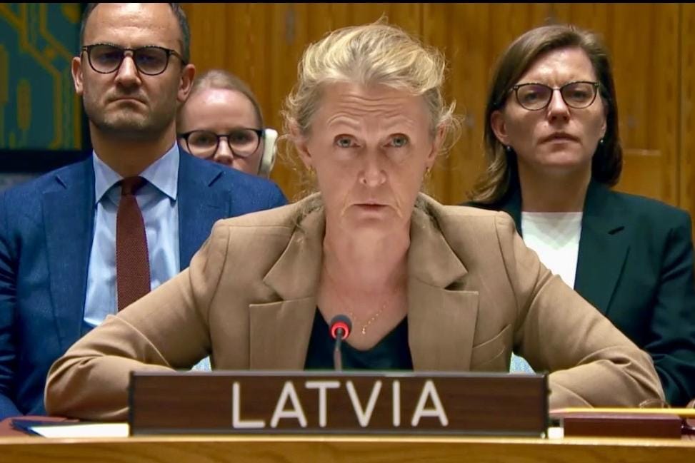 Фейк Марии Захаровой: постпред Латвии в ООН на заседании Совбеза назвала удар по Старобельску «кремлевским фейком»