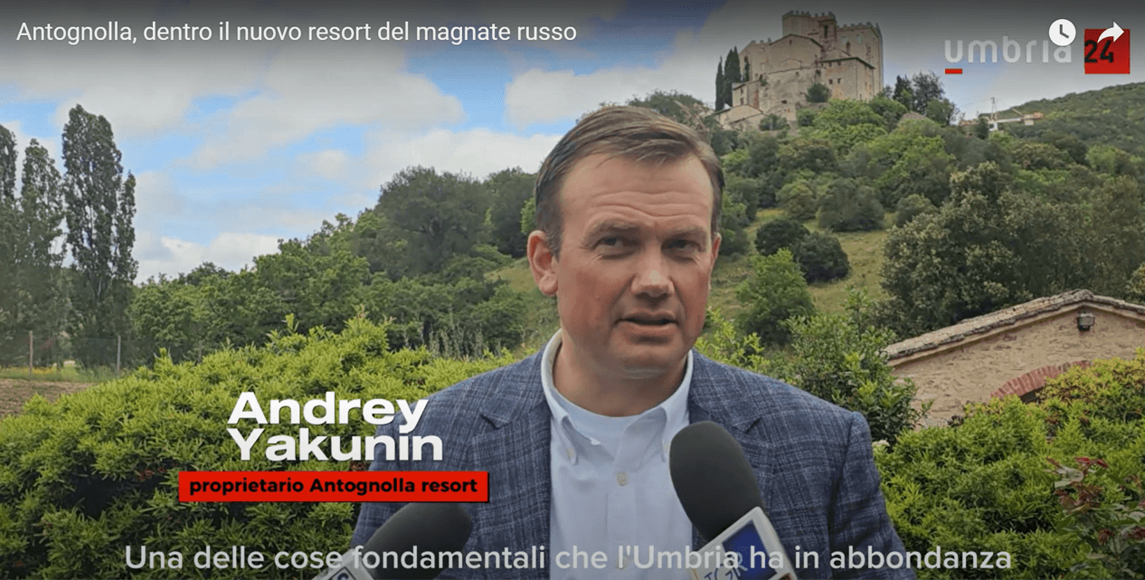 Андрей Якунин в Castello di Antognolla