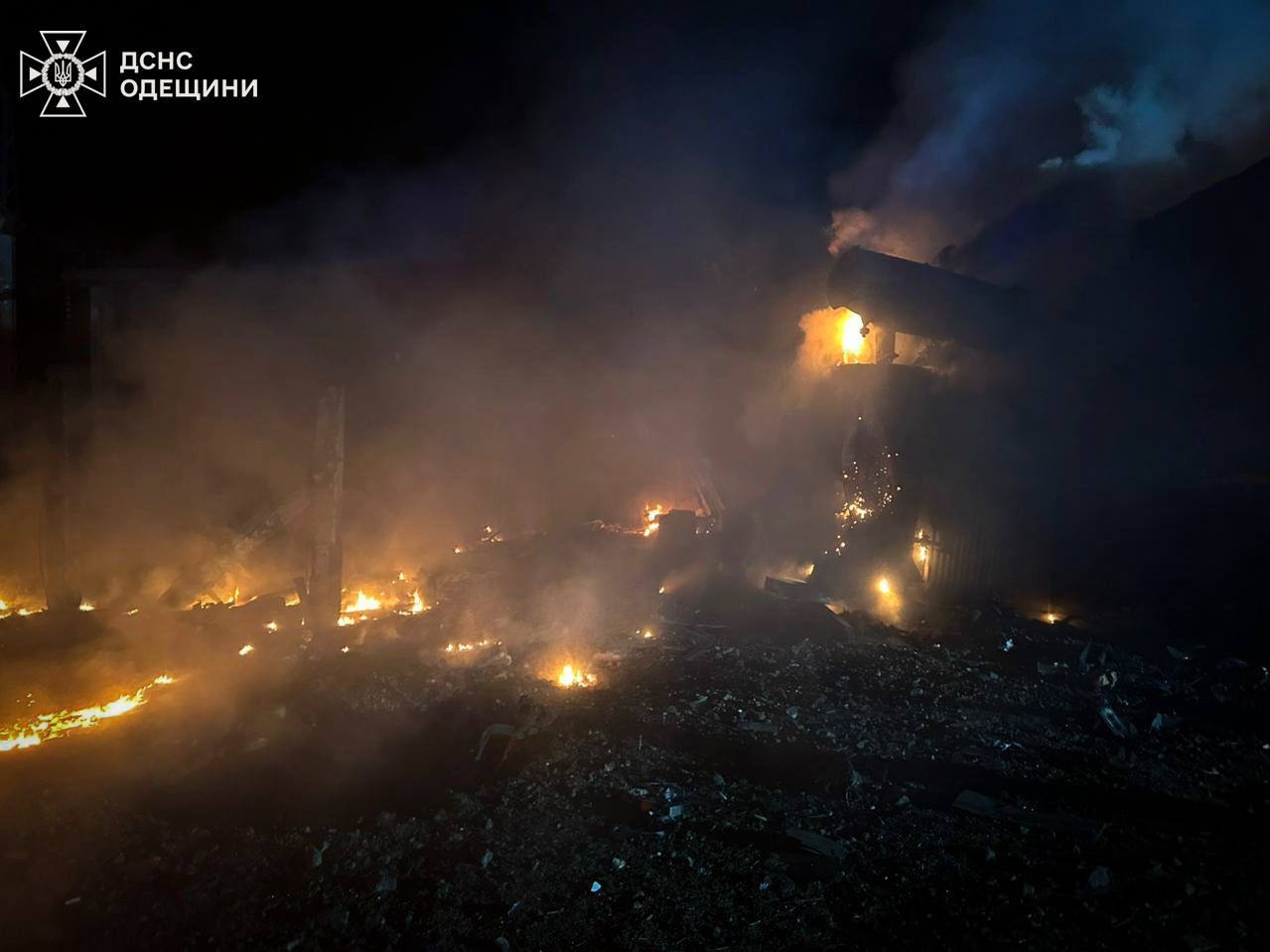 Последствия российского налета на Одесскую область в ночь на 17 марта 2026 года