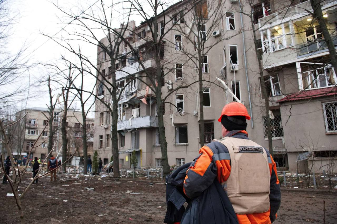 Последствия удара по Харькову 2 января